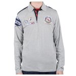 Polo manches longues homme calank gris Polo manches longues homme calank gris