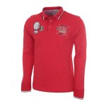 Polo manches longues homme caplano rouge