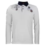 Polo manches longues homme cegam blanc