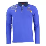 Polo manches longues homme cegam bleu