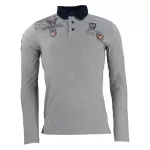 Polo manches longues homme cegam gris