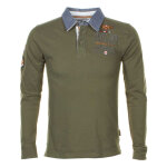 Polo manches longues homme coridor kaki