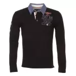 Polo manches longues homme coridor noir
