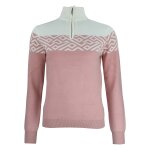 Pull col roul� femme akar rose