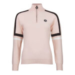 Pull col roul� femme asta rose