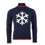 Pull homme manches longues caflake marine