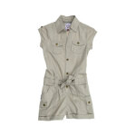 Salopette short fille fibody beige