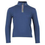T - shirt 1�re peau demi zip ecanevi bleu nuit