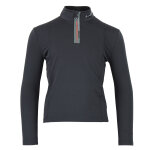 T - shirt 1�re peau demi zip ecanevi noir