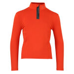 T - shirt 1�re peau demi zip ecanevi orange