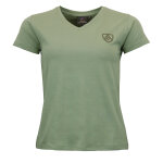 T - shirt en coton manches courtes femme acrodan kaki