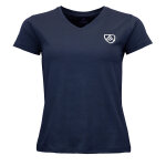 T - shirt en coton manches courtes femme acrodan marine