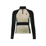 T - shirt en coton manches courtes femme anath or / noir