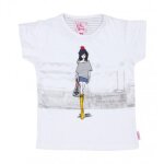 T - shirt fille fabord blanc