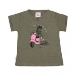 T - shirt fille fadespoli kaki