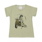 T - shirt fille fadespoli taupe
