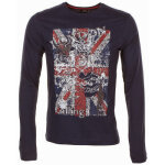 T - shirt manches longues egalant marine