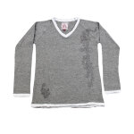 T - shirt manches longues fille fassol gris