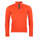 T - shirt ml 1�re peau demi zip homme canevi orange