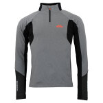 T - shirt ml 1�re peau demi zip homme cantor gris clair chin�