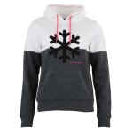 Sweat  capuche femme acarlo blanc / gris