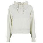 Sweat � capuche femme arbalete creme