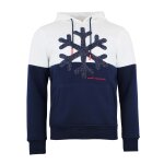 Sweat  capuche homme carlo blanc / marine