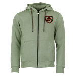 Sweat homme full zip avec capuche cawane