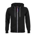 Sweat molleton zipp avec capuche homme candore noir