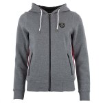 Sweat zipp� � capuche femme acharles gris clair