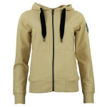 Sweat zipp  capuche femme aclara beige