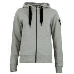 Sweat zipp  capuche femme aclara gris