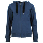 Sweat zipp  capuche femme aclara marine