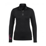 Top technique femme aneli noir / fuchsia