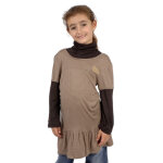Tunique fille faroitte chocolat