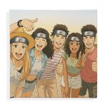 Ocadeau affiche personnalise naruto