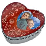Ocadeau boite argente coeur photo