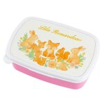 Ocadeau bote repas rose animaux de la fort