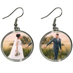 Ocadeau boucle oreille rond pendante