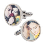 Ocadeau boutons manchette photo rond