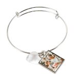 Ocadeau bracelet carr coeur fantaisie