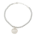 Ocadeau bracelet perle mdaillon grav