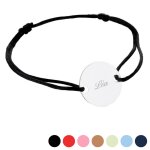 Ocadeau bracelet rond argent trou cordon Ocadeau bracelet rond argent trou cordon