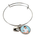 Ocadeau bracelet rond coeur fantaisie