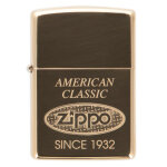 Ocadeau briquet zippo american classic dor grav