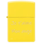 Ocadeau briquet zippo jaune grav