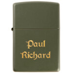 Ocadeau briquet zippo kaki grav