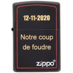Ocadeau briquet zippo noir et rouge
