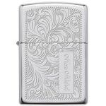 Ocadeau briquet zippo venitian argent