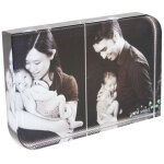 Ocadeau cadre cristal arrondi photo